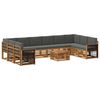 vidaXL Ensemble de canap&eacute;s d'ext&eacute;rieur 8 pc Naturel et Anthracite