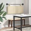 vidaXL T&ecirc;te de lit suspendue Montage mural Cr&egrave;me 110 x 55 x 5 cm tissu