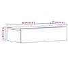 vidaXL Table de chevet ch&ecirc;ne artisanal 60x35 cm bois d&rsquo;ing&eacute;nierie