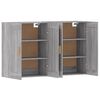 vidaXL Armoires murales 2 pcs sonoma gris bois d'ing&eacute;nierie