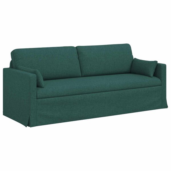 vidaXL Canap&eacute; Vert fonc&eacute;