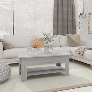 vidaXL Table basse sonoma gris 102x55x42 cm bois d'ing&eacute;nierie
