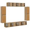 vidaXL Meuble TV 8 pcs Ch&ecirc;ne artisanal