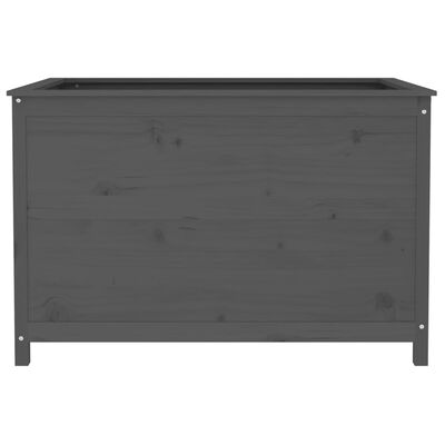 vidaXL Lit surélevé de jardin gris 119,5x82,5x78 cm bois de pin massif