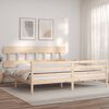 vidaXL Cadre de lit sans matelas 200x200 cm bois massif