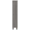 vidaXL Armoire à CD HAMAR Gris clair 45x18x100 cm Bois massif de pin