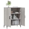 vidaXL Buffet sonoma gris 69,5x34x90 cm bois d'ing&eacute;nierie
