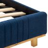 vidaXL Cadre de lit sans matelas bleu tissu 180x200 cm
