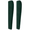 vidaXL T&ecirc;te de lit avec oreilles Vert fonc&eacute; 163x23x118/128 cm Velours