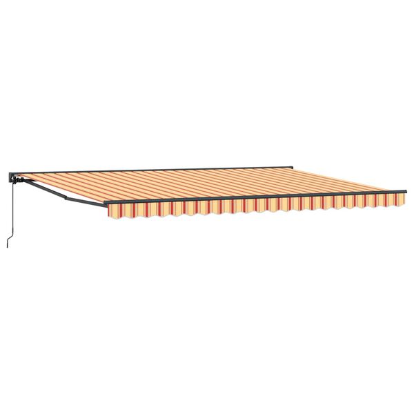 vidaXL Auvent R&eacute;tractable Multicolore 500 &times; 300 cm Polyester et m&eacute;tal