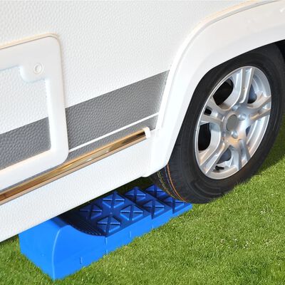 ProPlus Niveleurs empilables de de caravane Plastique Bleu