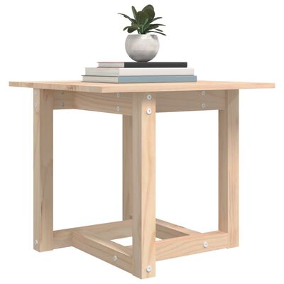 vidaXL Table basse 50x50x45 cm Bois massif de pin