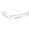 vidaXL Coussins de chaise de jardin lot de 4 40x40x4 cm