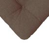 vidaXL Coussins de si&egrave;ge 4 pcs Marron 45 x 45 x 12 cm tissu