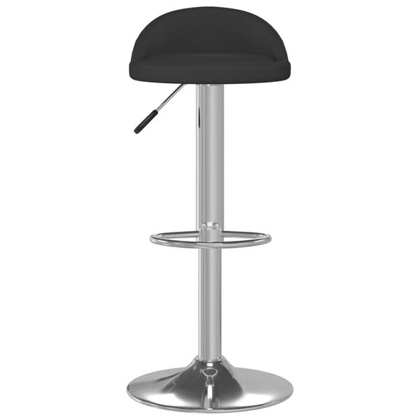 vidaXL Tabourets de bar lot de 2 noir similicuir