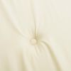vidaXL Coussin de banc de jardin cr&egrave;me 180x50x3 cm tissu oxford
