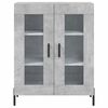 vidaXL Buffet haut Gris b&eacute;ton 69,5x34x180 cm Bois d'ing&eacute;nierie