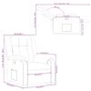 vidaXL Fauteuil inclinable rouge bordeaux tissu