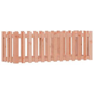 vidaXL Lit sur&eacute;lev&eacute; de jardin design de cl&ocirc;ture bois douglas massif