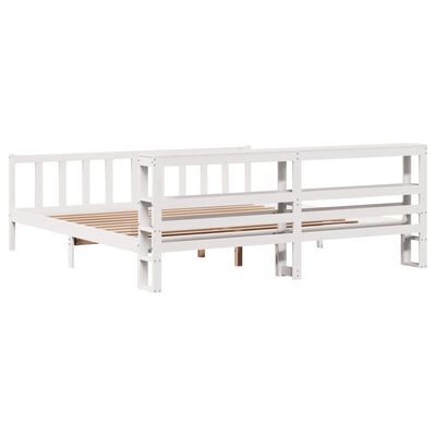 vidaXL Cadre de lit sans matelas blanc 180x200 cm bois massif de pin