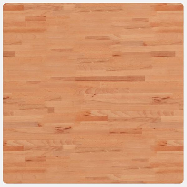 vidaXL Dessus de table 90x90x4 cm carr&eacute; bois massif de h&ecirc;tre