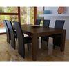 vidaXL Chaises &agrave; manger lot de 6 noir similicuir