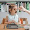 DERYAN Vaisselle enfant Silicone Quuby Gris