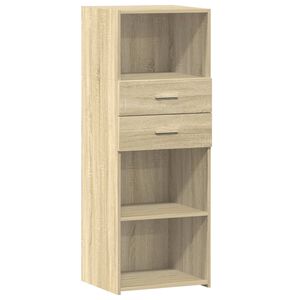 vidaXL Buffet haut ch&ecirc;ne sonoma 45x42,5x124 cm bois d'ing&eacute;nierie