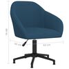 vidaXL Chaise pivotante de salle &agrave; manger Bleu Velours