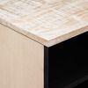 vidaXL Meuble TV Blanc 80 x 33,5 x 46 cm Bois de mangue massif