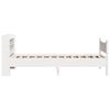 vidaXL Cadre de lit avec t&ecirc;te de lit blanc 75x190cm bois de pin massif