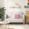 vidaXL Coussin de Dos Rose 45 x 20 x 35 cm Tissu en velours c&ocirc;tel&eacute;