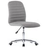 vidaXL Chaises &agrave; manger lot de 4 gris clair tissu