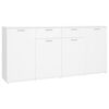 vidaXL Buffet Blanc 160x36x75 cm Bois d'ing&eacute;nierie