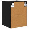vidaXL Armoire suspendue avec stockage Ch&ecirc;ne noir 30 x 29,5 x 40 cm