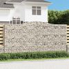 vidaXL Paniers &agrave; gabions arqu&eacute;s 10 pcs 400x50x200/220 cm Fer galvanis&eacute;