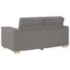 vidaXL Canapé 2 places Taupe 120 cm Tissu