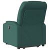 vidaXL Fauteuil inclinable vert fonc&eacute; tissu