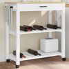 vidaXL Chariot de cuisine MONZA 84x40x88,5 cm bois massif de pin