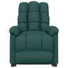 vidaXL Fauteuil inclinable Vert fonc&eacute; Tissu