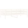 vidaXL Lit de jour sans matelas blanc bois de pin massif 90x190 cm