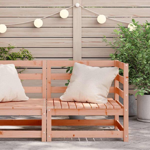 vidaXL Canap&eacute; d'angle de jardin 70x70x67 cm bois massif douglas