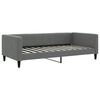 vidaXL Lit de repos gris fonc&eacute; 100x200 cm tissu