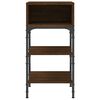 vidaXL Table de chevet ch&ecirc;ne marron 35x34,5x70 cm bois d'ing&eacute;nierie