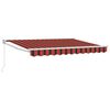 vidaXL Auvent r&eacute;tractable Orange, Noir et Jaune 2,5 x 2 m