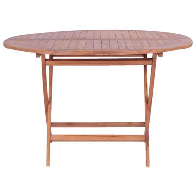 vidaXL Table pliable de jardin 120x75 cm Bois de teck solide
