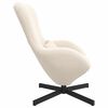 vidaXL Fauteuil œuf Crème 63 x 73 x 90 cm tissu
