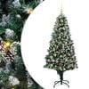 vidaXL Sapin de No&euml;l artificiel Vert 180 cm PVC et acier et plastique