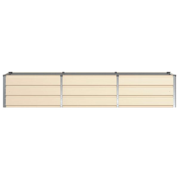 vidaXL Jardini&egrave;re Ivoire 240 x 80 x 45 cm Acier