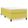 vidaXL Sommier &agrave; lattes de lit avec matelas Vert 90x200 cm Tissu